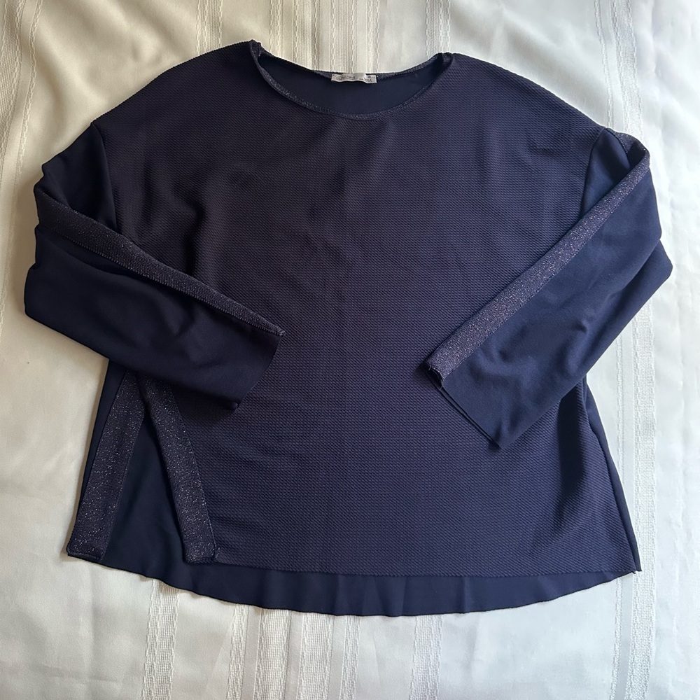 Zara W/B collection dark purpple Women's Blouse - Picture 2 of 13